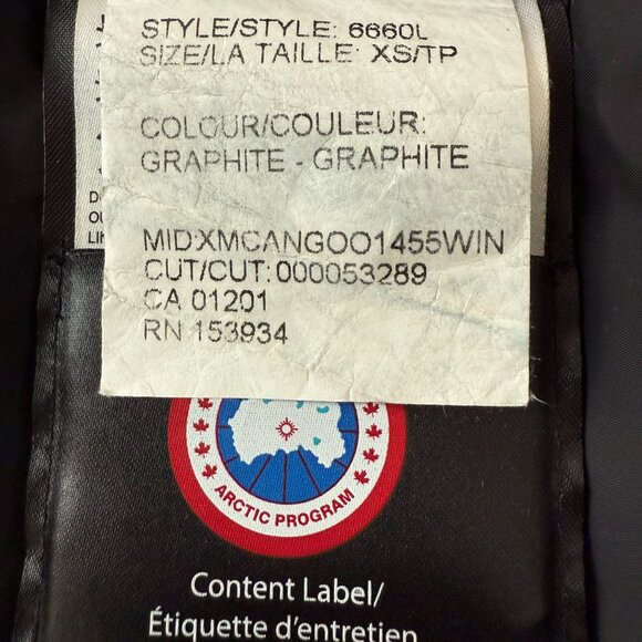 Canada Goose Women's Trillium Parka - Graphite Color - Picture 9 of 11